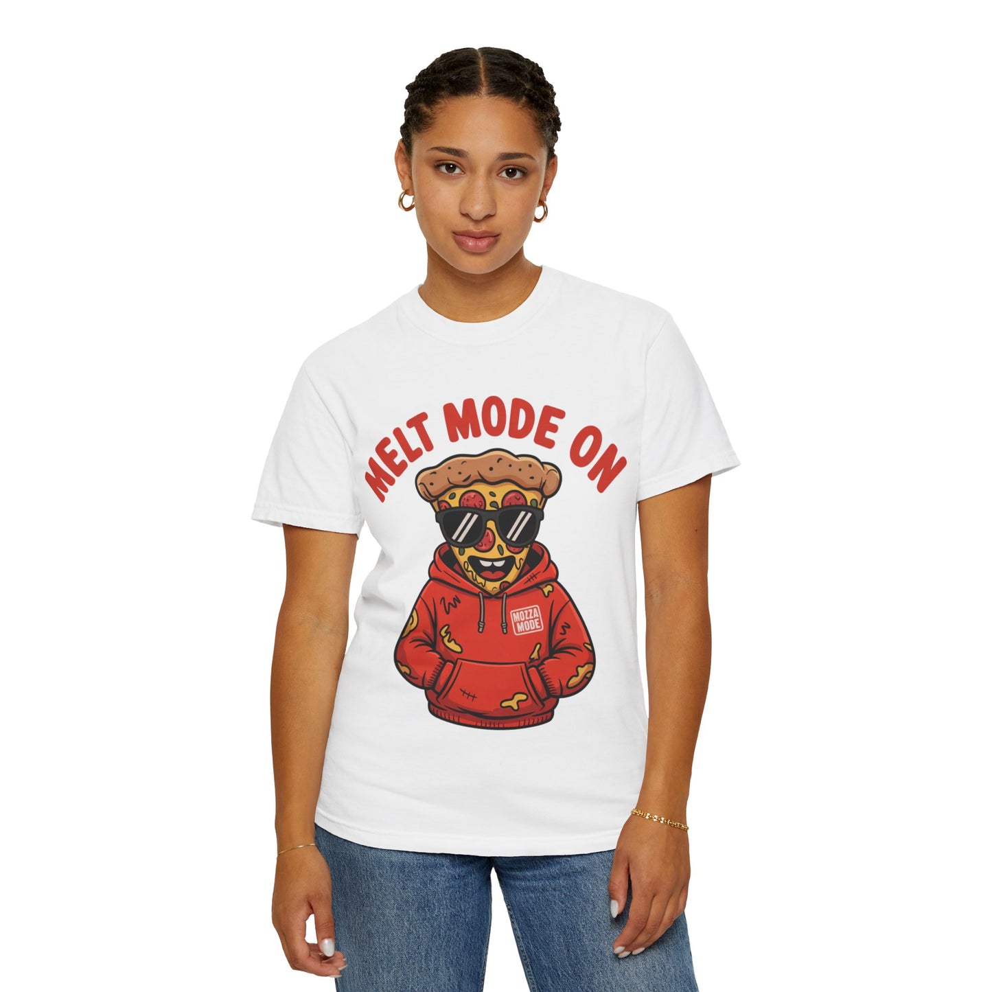Melt Mode On T-Shirt - Fun Unisex Graphic Tee for Pizza Lovers