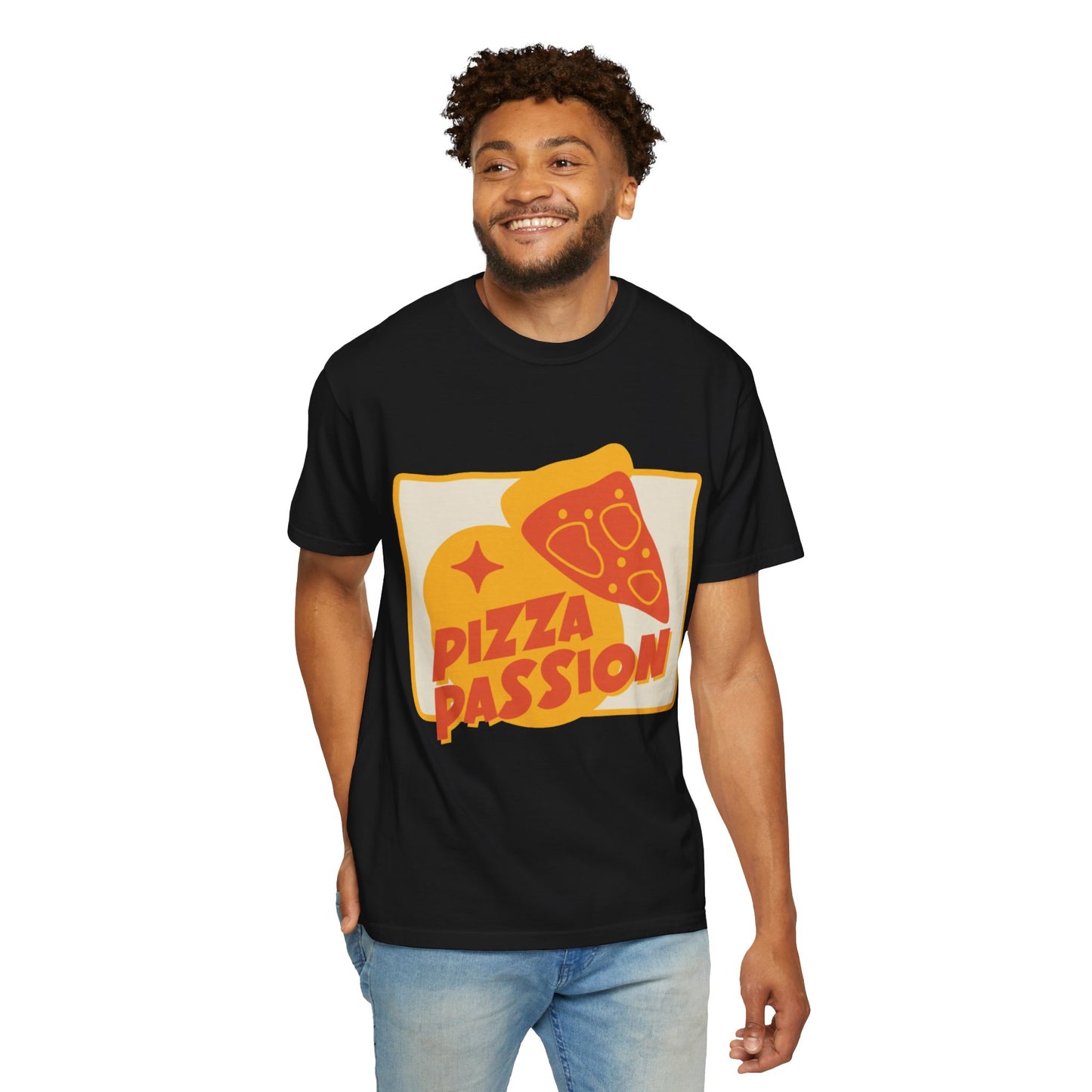 Pizza Passion Unisex Garment-Dyed T-Shirt - Fun Foodie Apparel for Pizza Lovers