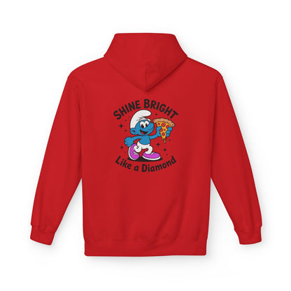 Shine Bright Like a Diamond Pizza Smurf Hoodie - Unisex