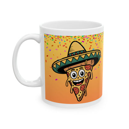 Fiesta Celebration Ceramic Mug - Perfect for Queso Lovers!