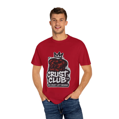 Crust Club T-Shirt, Unisex Garment-Dyed Tee, Fun Foodie Apparel, Casual Wear for Food Lovers, Gifts for Friends
