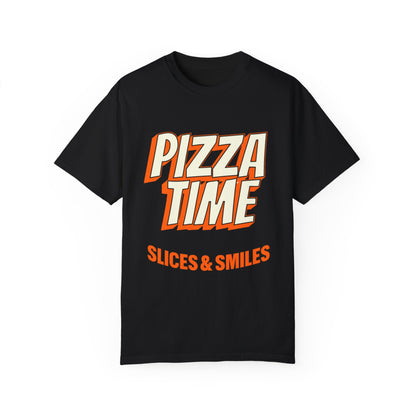 Pizza Time Unisex Garment-Dyed T-Shirt - Slices & Smiles
