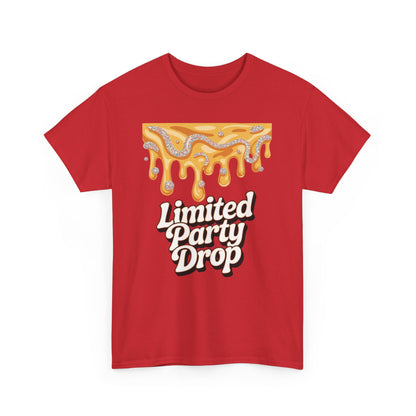Drippy Design Tee: Limited Party Drop, Festival Shirt, Graphic T-Shirt, Unisex Cotton Top, Summer Vibes