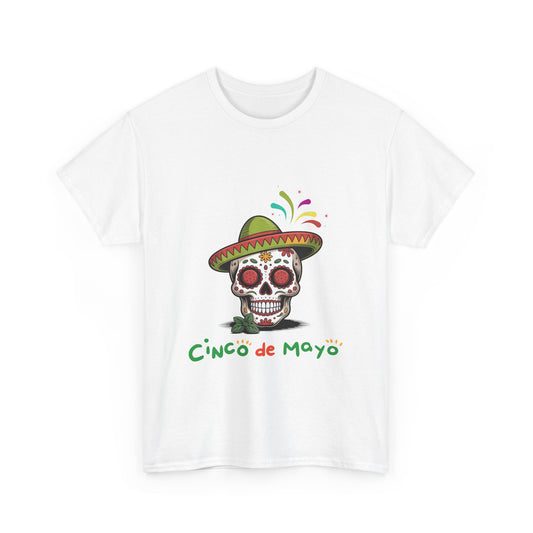 Cinco de Mayo Skull Unisex Heavy Cotton Tee