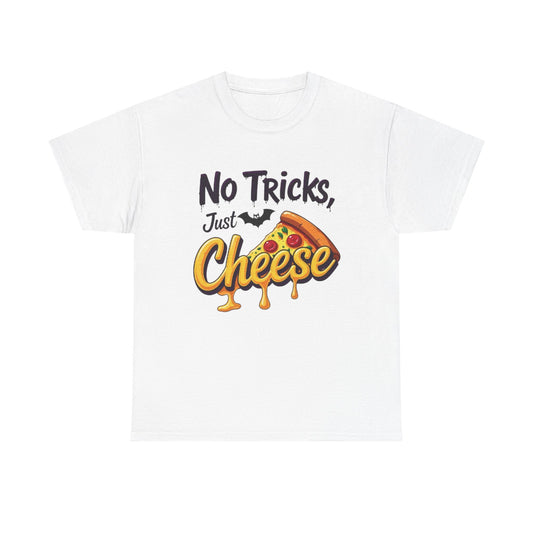 Cheesy Halloween Tee - No Tricks, Just Cheese, Casual Wear, Funny Halloween Shirt, Unisex Cotton T-Shirt, Gift for Pizza Lovers, [...]