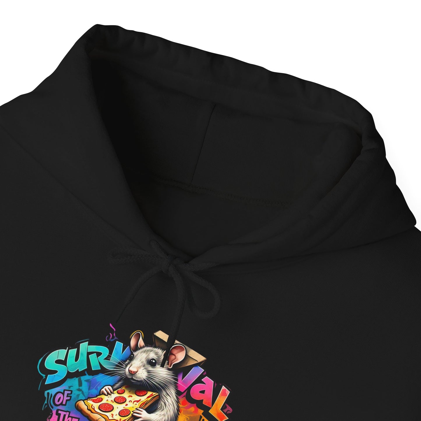 Survival of Tastiest Unisex Heavy Blend Hoodie - Fun & Cozy Sweatshirt for Pizza Lovers