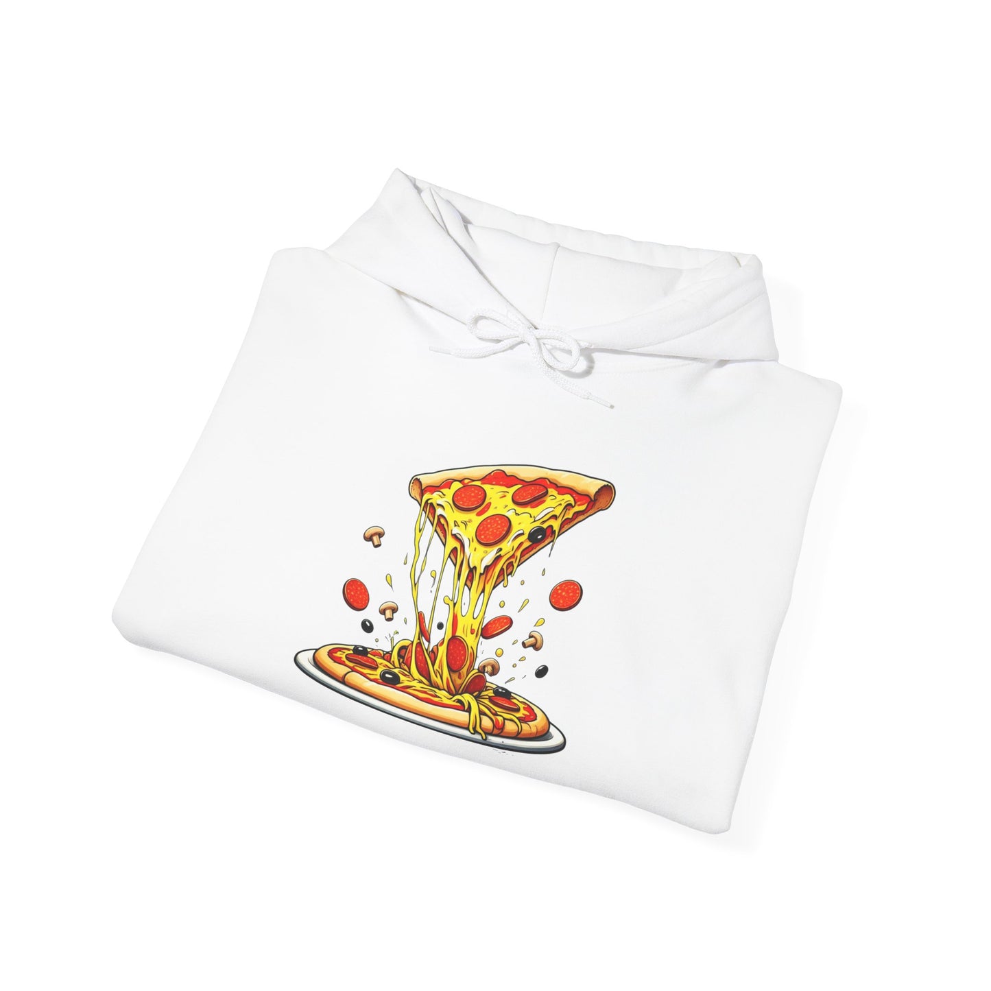 Pizza Lover's Unisex Hooded Sweatshirt - Comfortable and Fun Design for Foodies