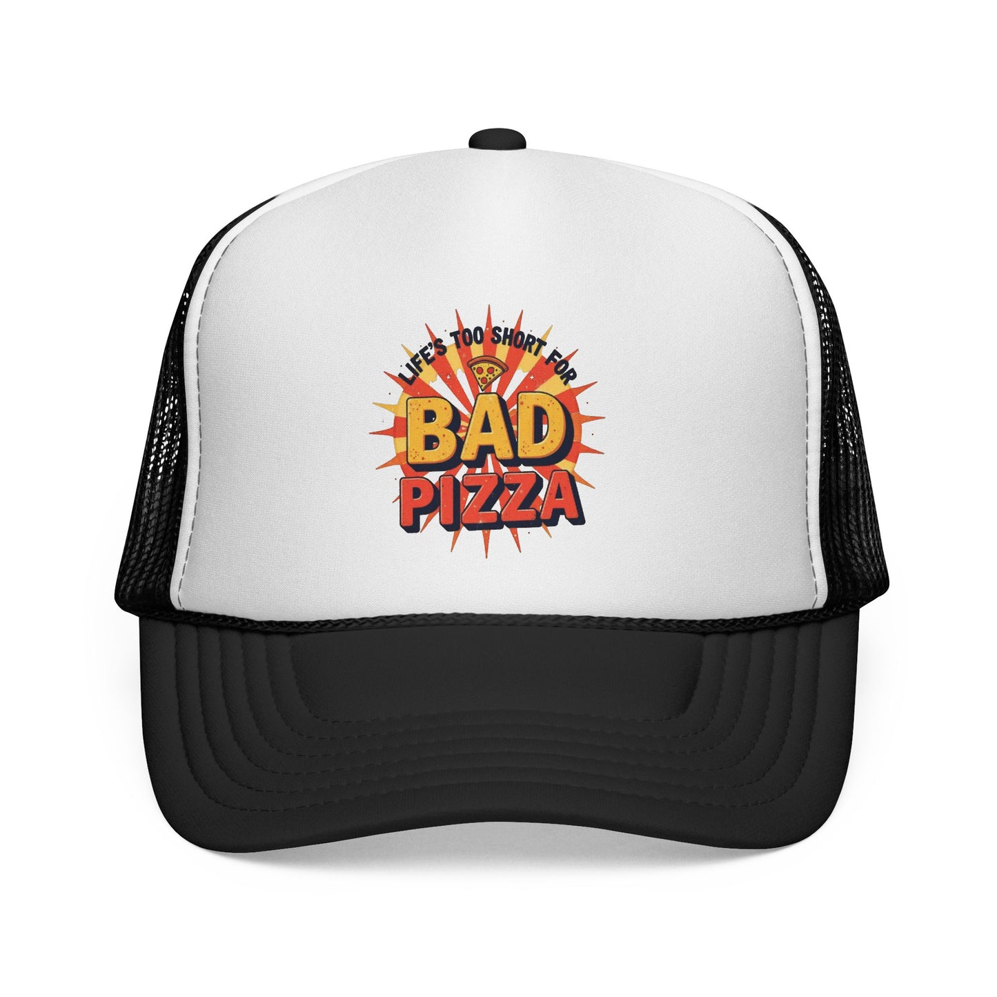 Fun Trucker Caps for Pizza Lovers | Bad Pizza Cap, Gifts for Foodies, Festival Hats, Casual Style, Unisex Accessories