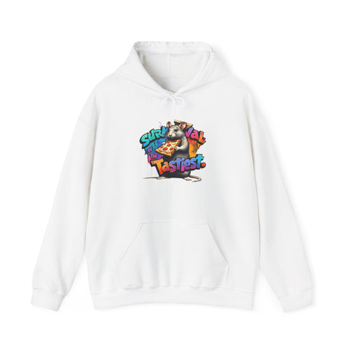 Survival of Tastiest Unisex Heavy Blend Hoodie - Fun & Cozy Sweatshirt for Pizza Lovers
