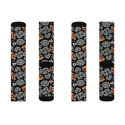 Pizza Party Sublimation Socks |