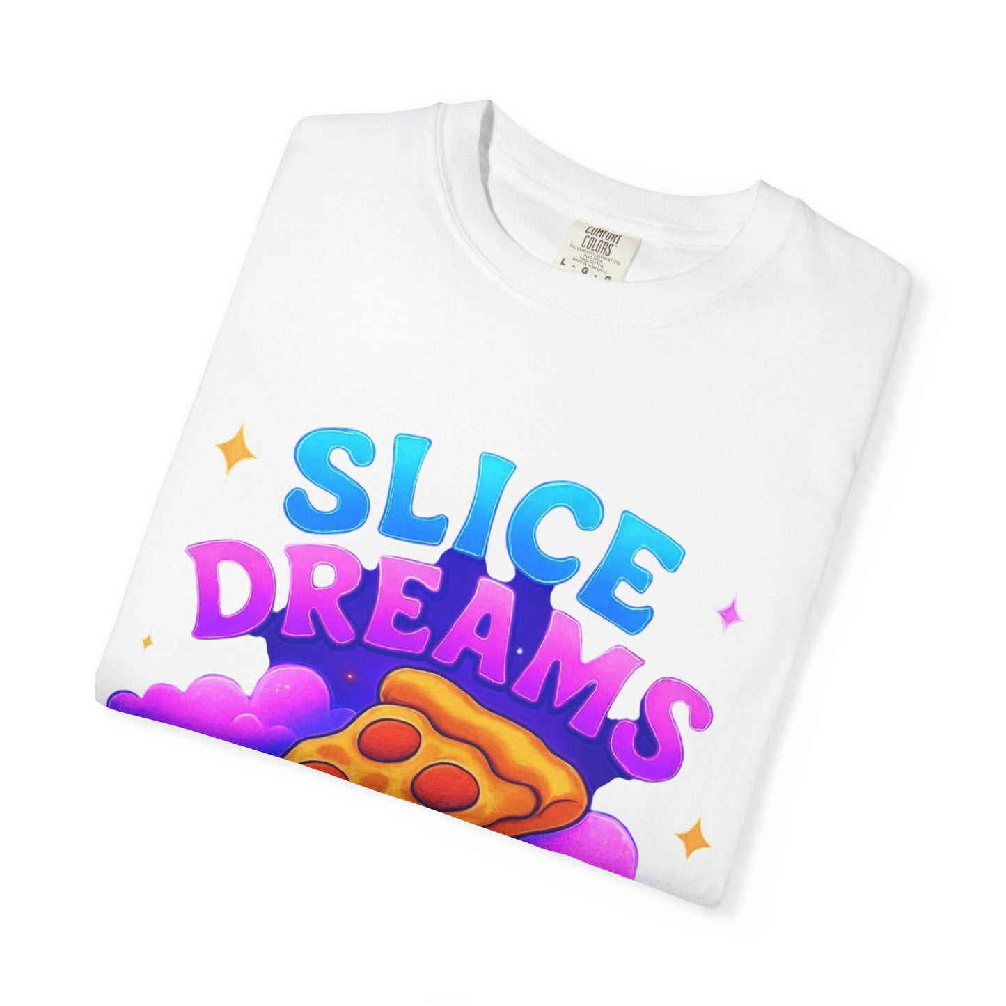 Slice Dreams Pizza T-Shirt, Unisex Graphic Tee, Fun Food Shirt, Stay Woke Stay Saucy Apparel, Summer Casual Wear