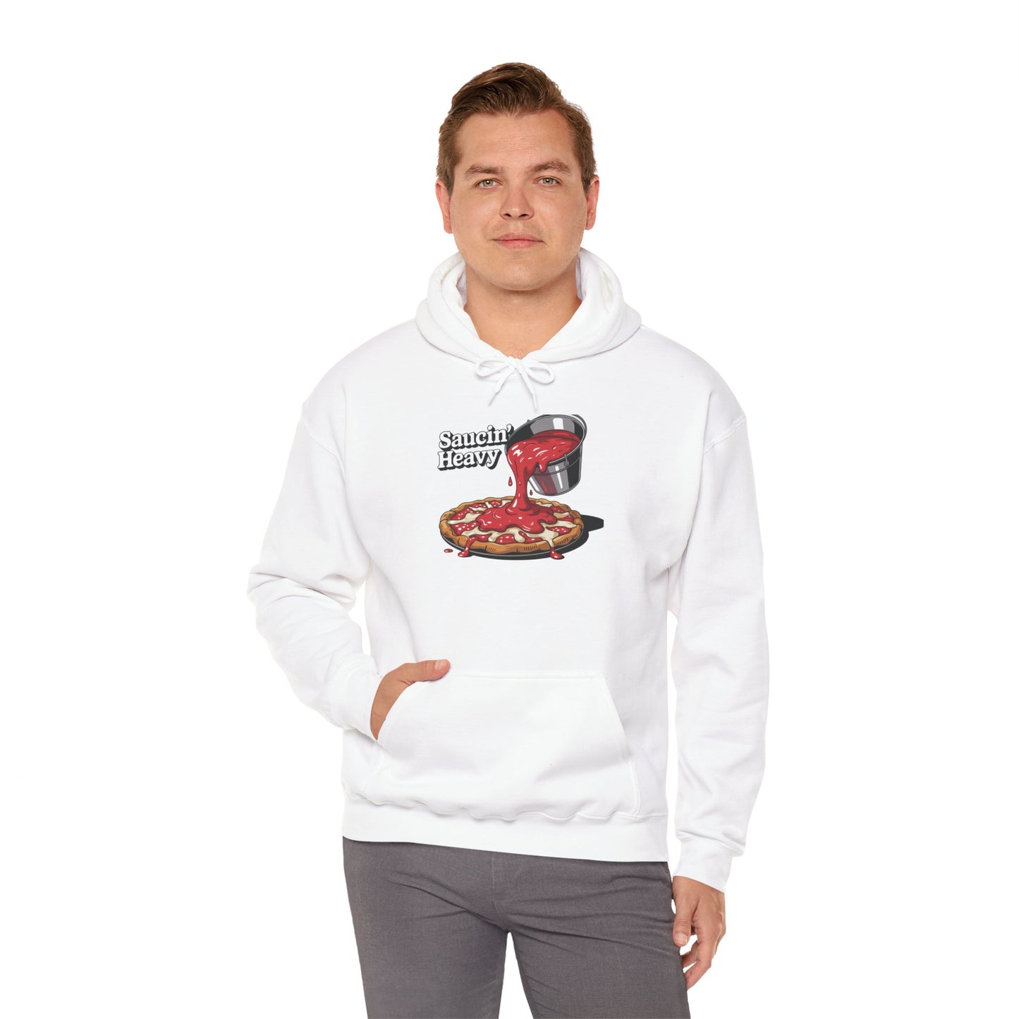 Saucy Pizza Lover Hooded Sweatshirt