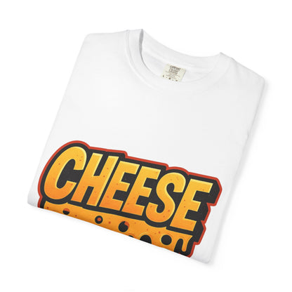 Cheese-Themed Unisex Garment-Dyed T-Shirt, Fun Foodie Tee for Cheese Lovers, Casual Wear, Gift for Foodies, Summer Style