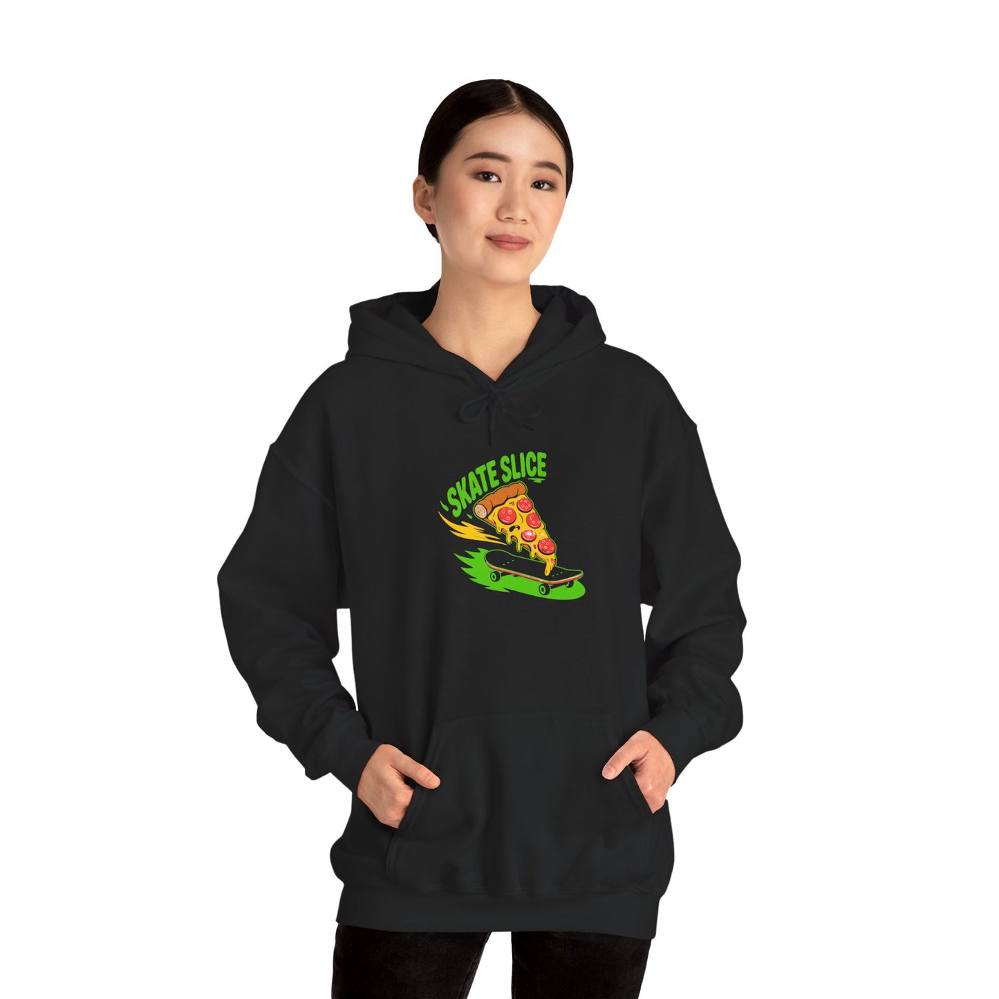Skate Slice Pizza Hooded Sweatshirt
