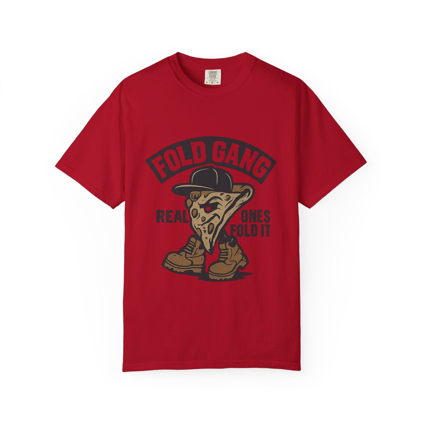 Pizza Lover Unisex T-Shirt, Fold Gang Graphic Tee, Funny Food Shirt, Casual Wear, Unique Gift Idea, Streetwear, Fun Apparel