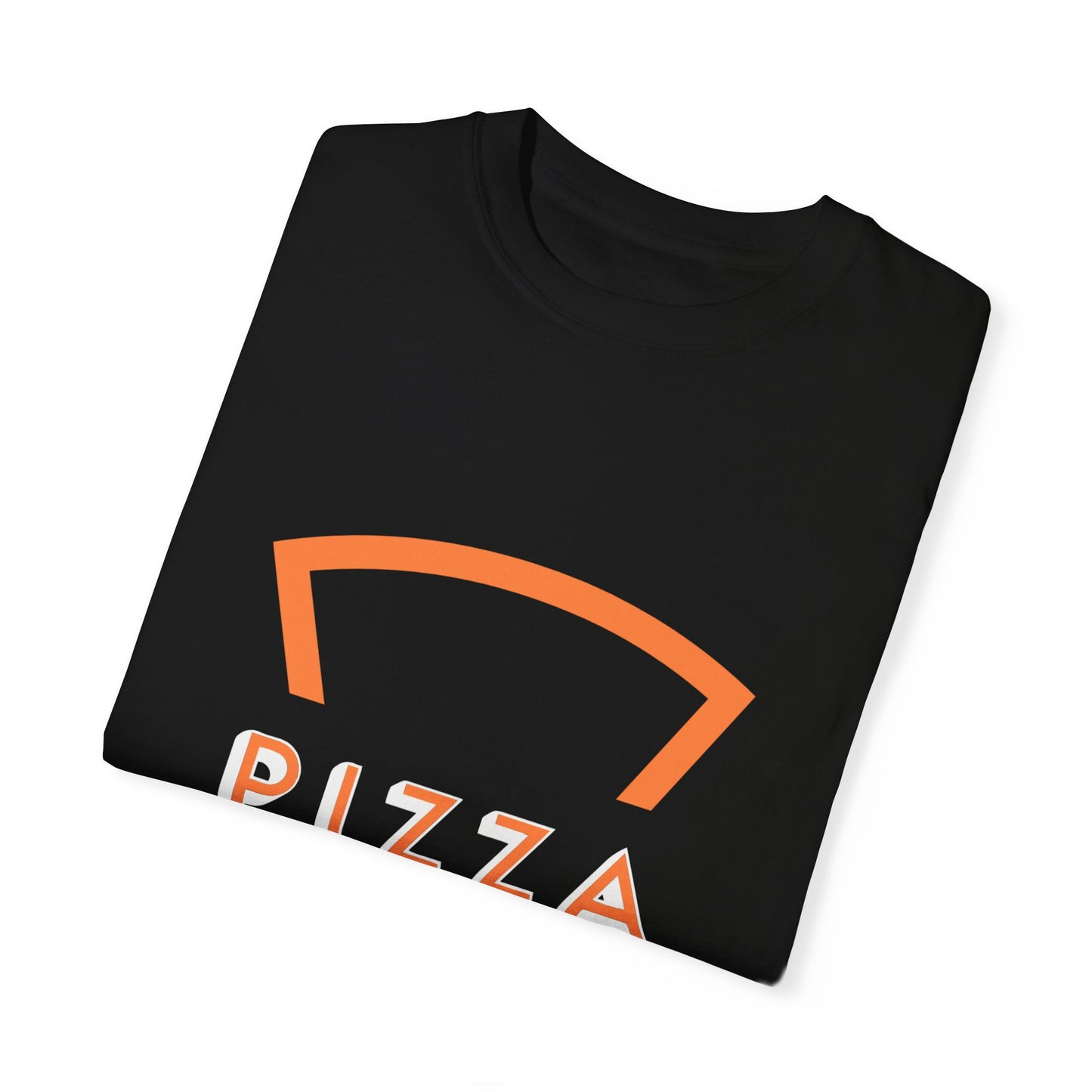 Unisex Garment-Dyed T-Shirt - 'Pizza V' Graphic Tee