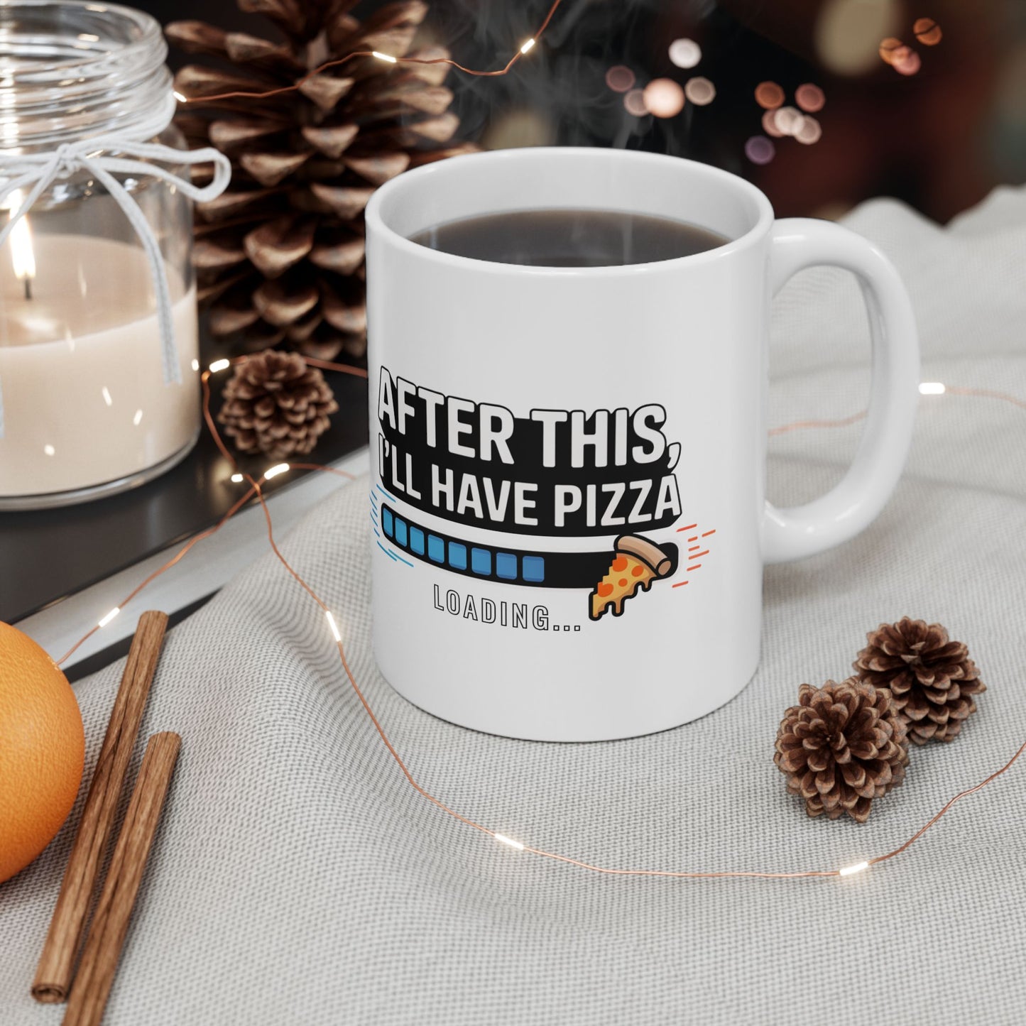 After This, I’ll Have Pizza – Loading Bar Gamer Mug