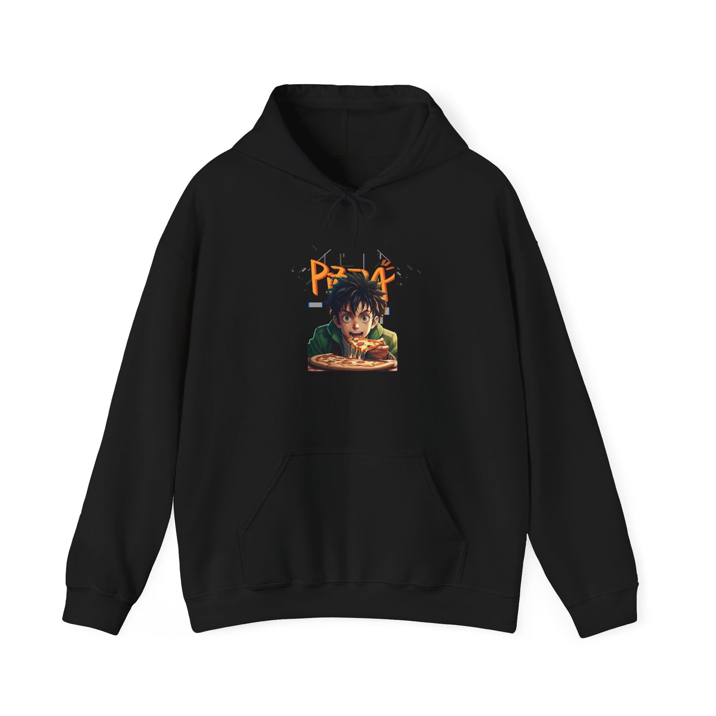 Retro Cartoon Pizza Lover Hoodie
