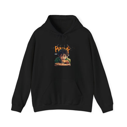 Retro Cartoon Pizza Lover Hoodie