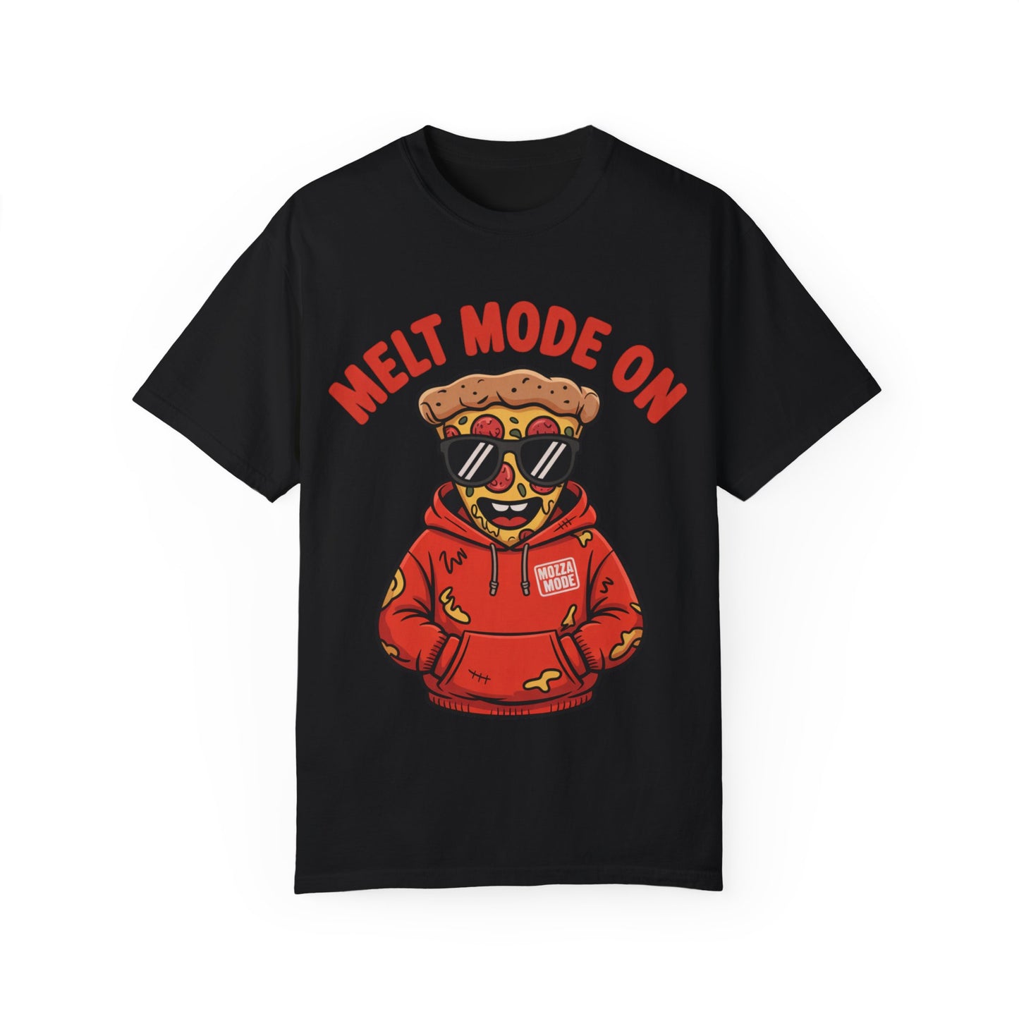 Melt Mode On T-Shirt - Fun Unisex Graphic Tee for Pizza Lovers