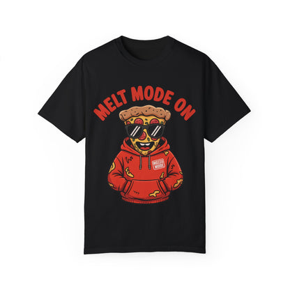 Melt Mode On T-Shirt - Fun Unisex Graphic Tee for Pizza Lovers
