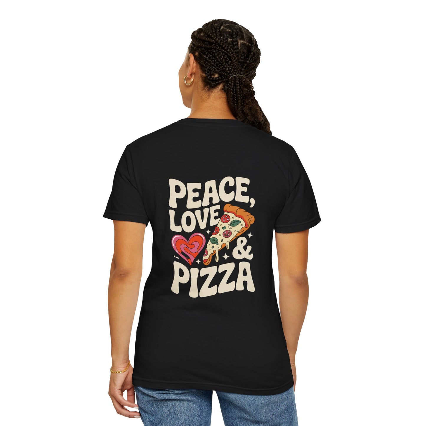 Peace, Love & Pizza Unisex Garment-Dyed T-shirt | Fun Apparel for Pizza Lovers, Gift for Foodies, Casual Wear, Perfect for Parties, [...]