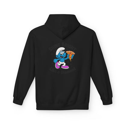 Shine Bright Like a Diamond Pizza Smurf Hoodie - Unisex
