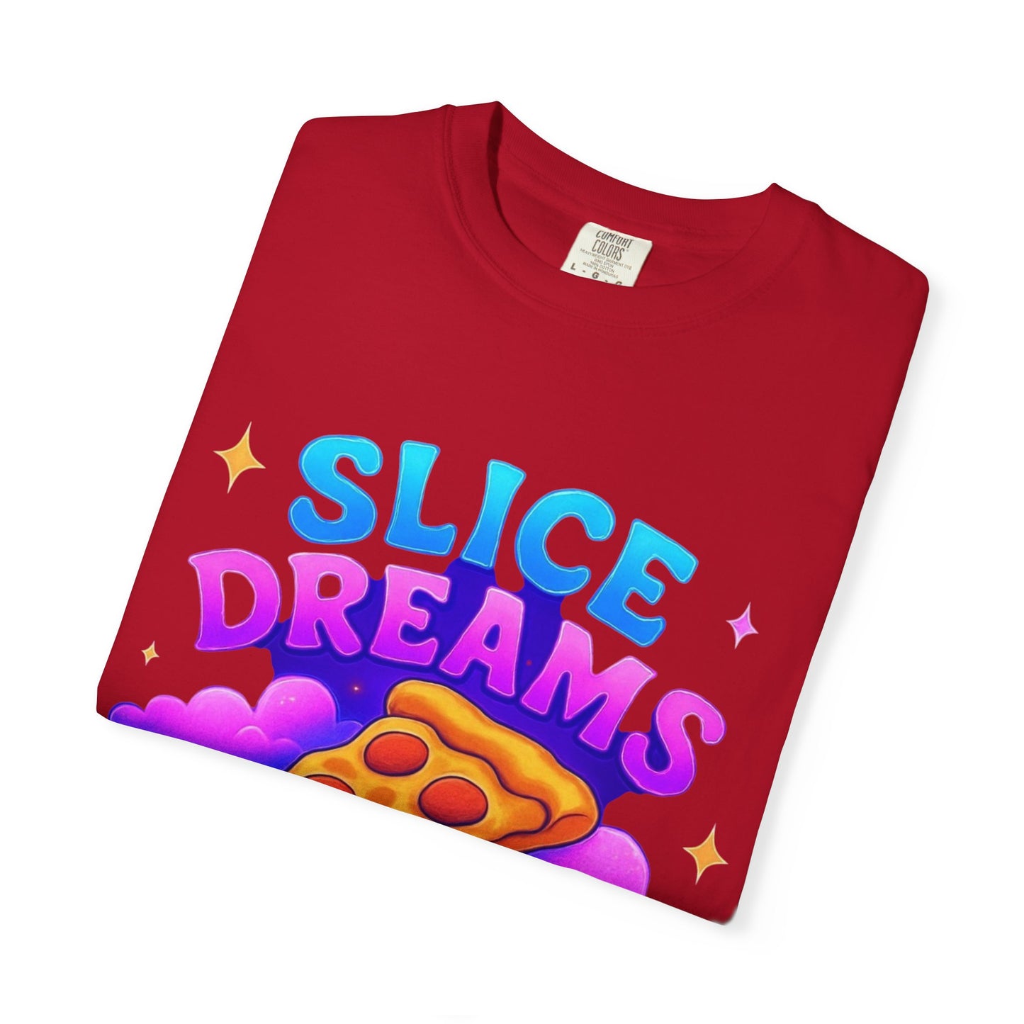 Slice Dreams Pizza T-Shirt, Unisex Graphic Tee, Fun Food Shirt, Stay Woke Stay Saucy Apparel, Summer Casual Wear