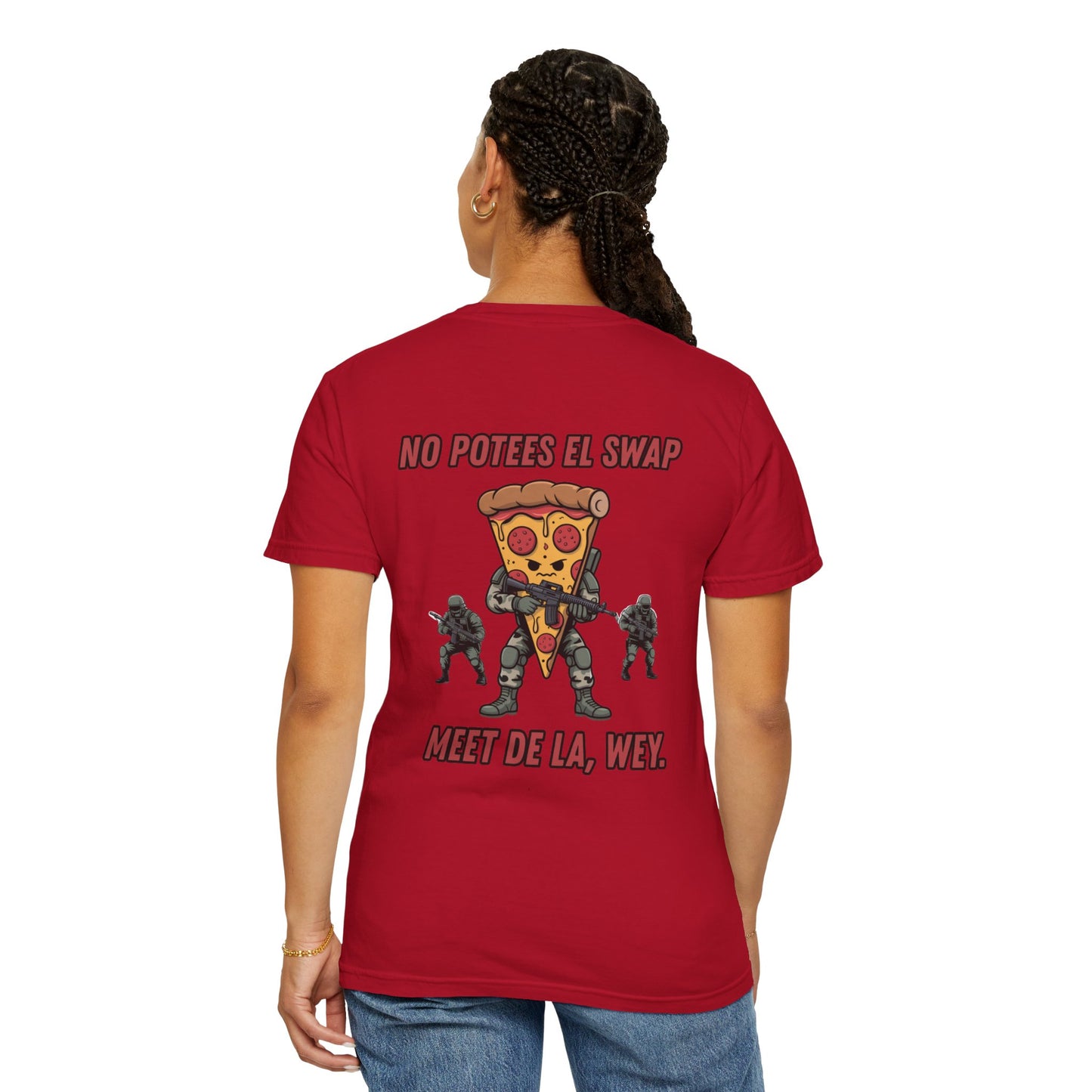 Pizza Warrior Graphic Tee, Funny T-Shirt, Humor Apparel, Gift for Pizza Lovers, Cool Casual Wear, Unique Statement Shirt