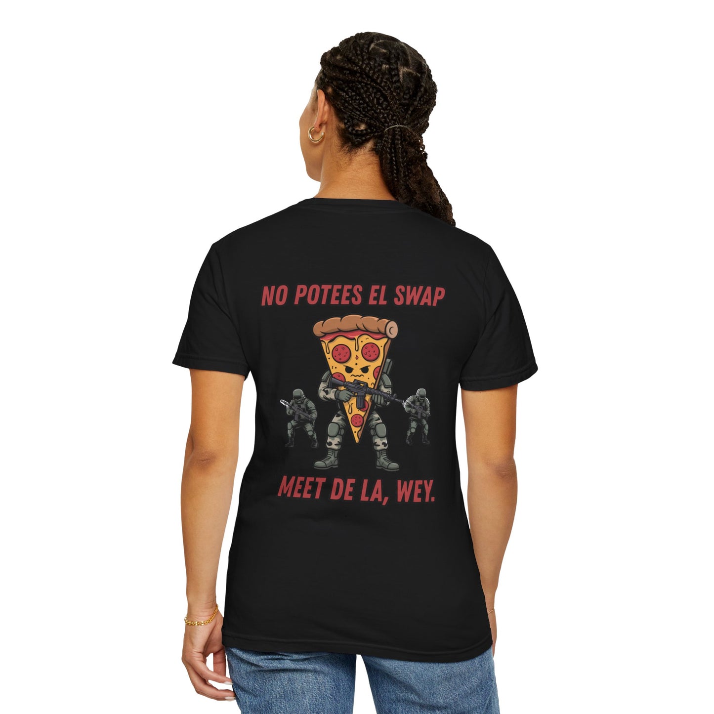 Pizza Warrior Graphic Tee, Funny T-Shirt, Humor Apparel, Gift for Pizza Lovers, Cool Casual Wear, Unique Statement Shirt