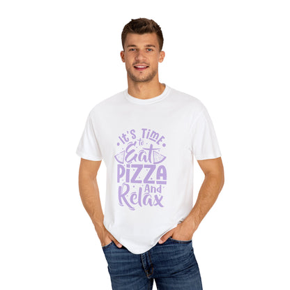 Relaxing Pizza Lovers Unisex T-shirt - Eat Pizza and Relax Design