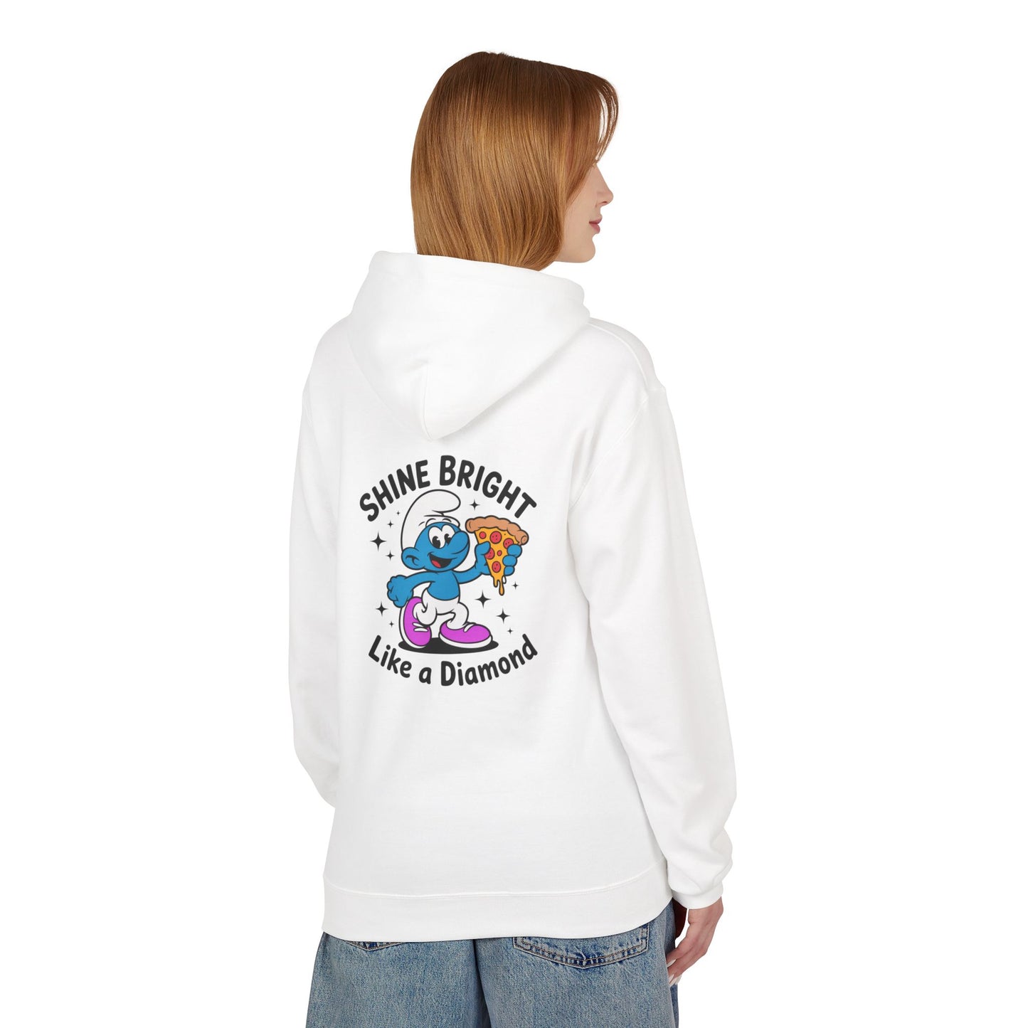 Shine Bright Like a Diamond Pizza Smurf Hoodie - Unisex