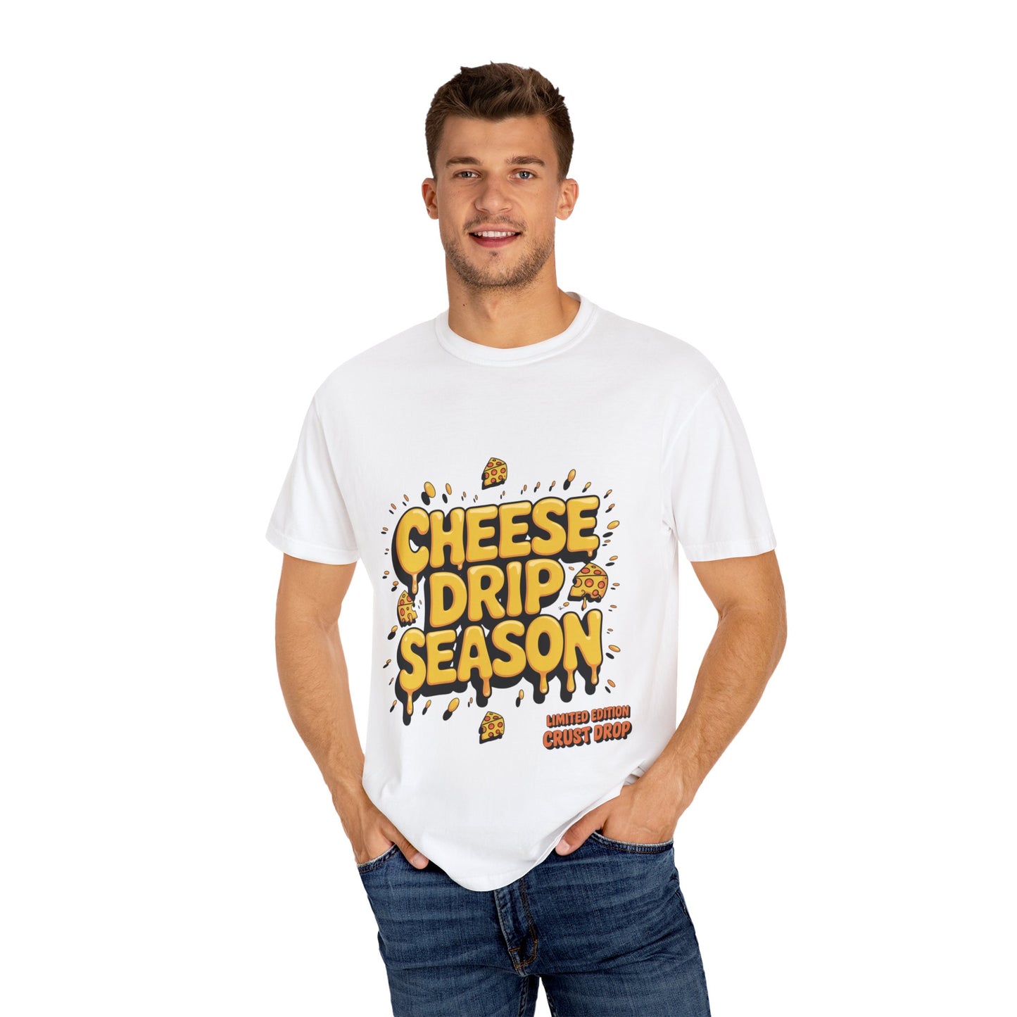Funny Cheese Drip Season Unisex T-Shirt - Trendy Foodie Wear