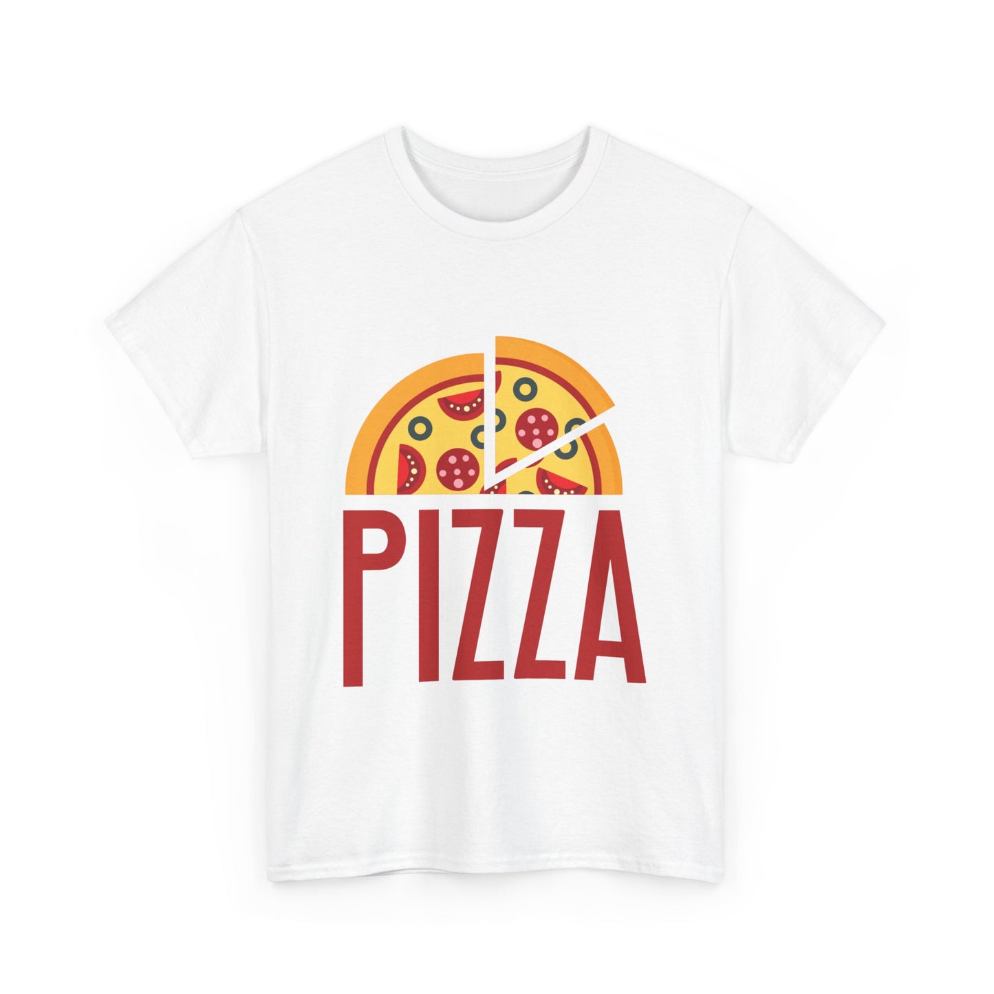 Fun Pizza Slice Unisex Heavy Cotton Tee - Perfect for Food Lovers!