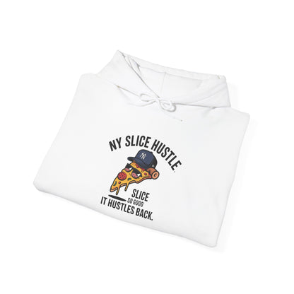 NY Slice Hustle Unisex Hoodie - Funny Foodie Sweatshirt for Pizza Lovers