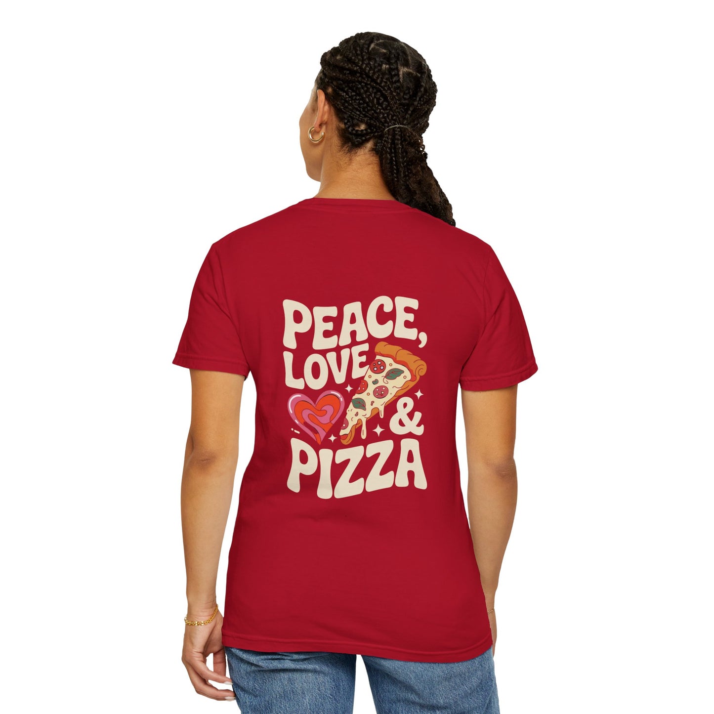 Peace, Love & Pizza Unisex Garment-Dyed T-shirt | Fun Apparel for Pizza Lovers, Gift for Foodies, Casual Wear, Perfect for Parties, [...]