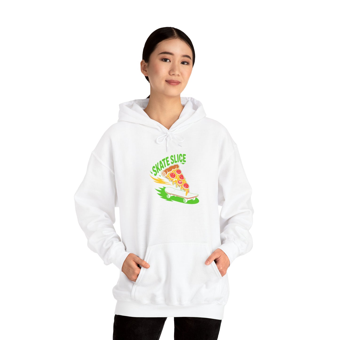 Skate Slice Pizza Hooded Sweatshirt