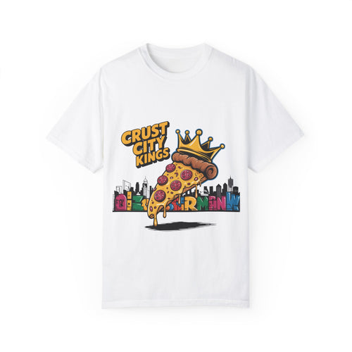Crust City Kings Pizza T-Shirt | Unisex Garment-Dyed Tee for Food Lovers