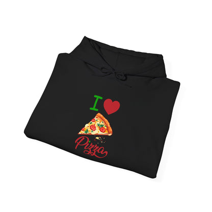 I Love Pizza Hoodie | Unisex Heavy Blend Sweatshirt for Food Lovers