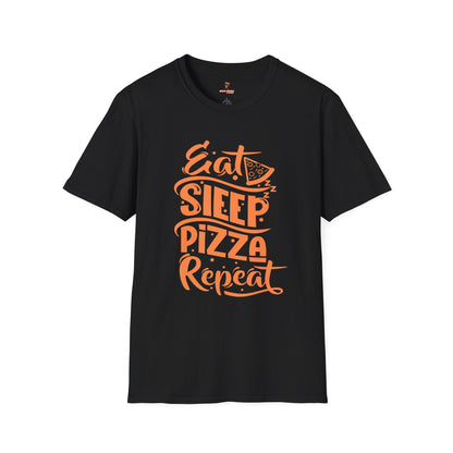 Funny Eat Sleep Pizza Repeat Unisex Softstyle T-Shirt