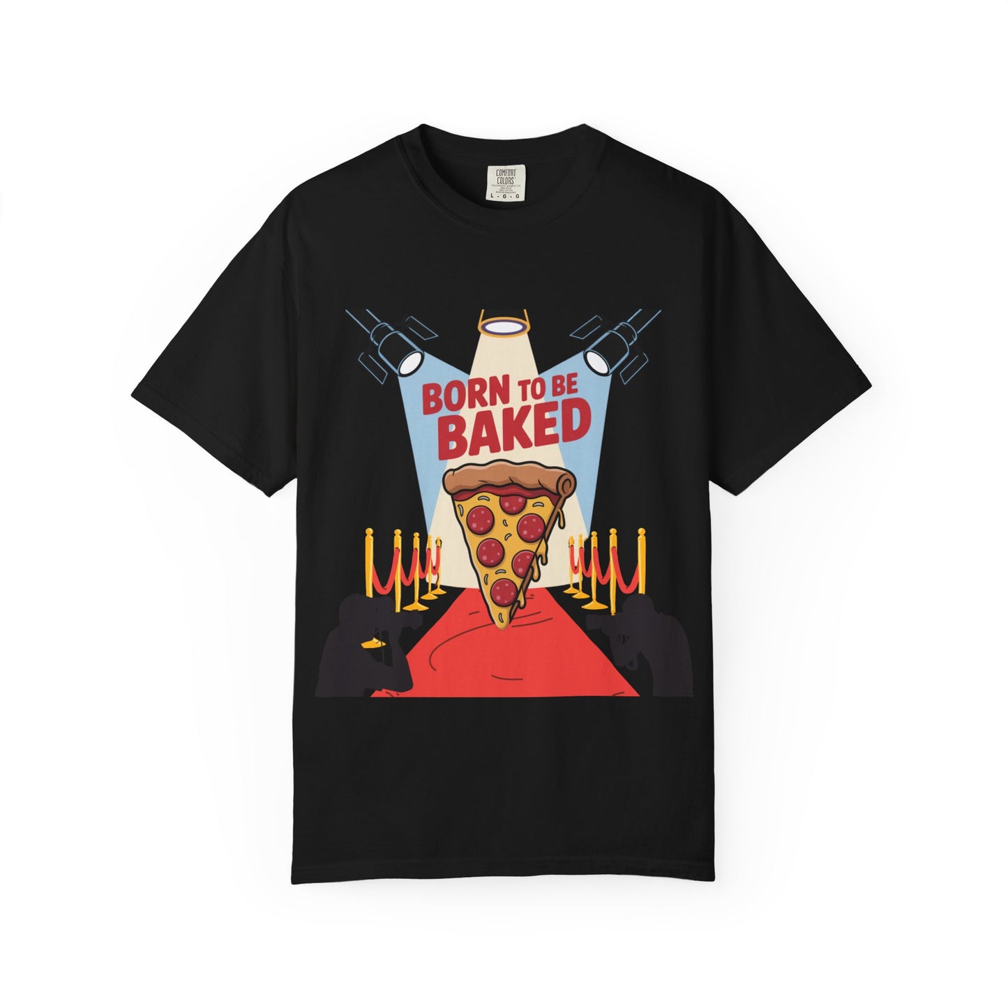 Born to Be Baked Unisex T-Shirt - Fun Pizza Design for Food Lovers