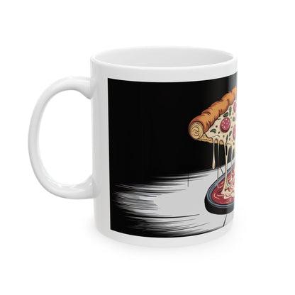 Pizza & Coffee Lovers Ceramic Mug | Fun 11oz & 15oz Drinkware