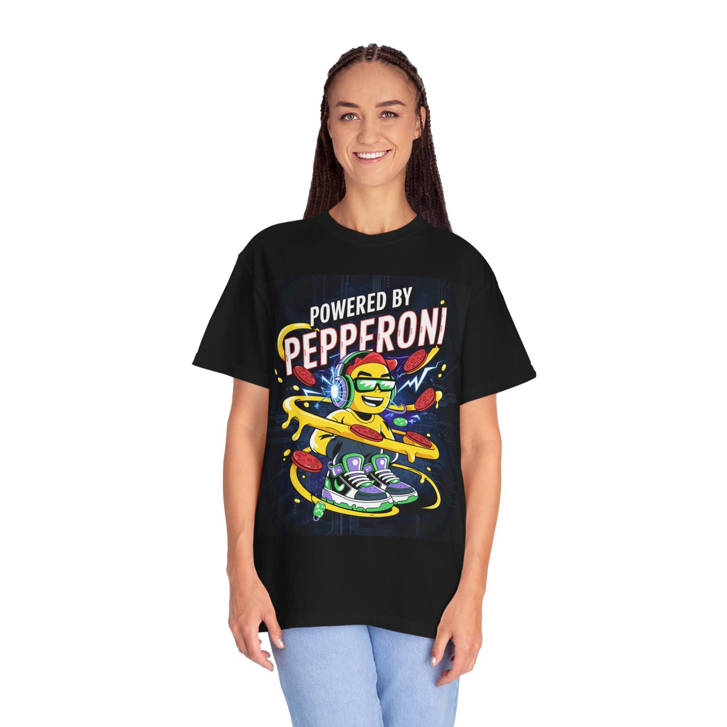 Fun Pepperoni Graphic Unisex T-Shirt - Perfect for Pizza Lovers