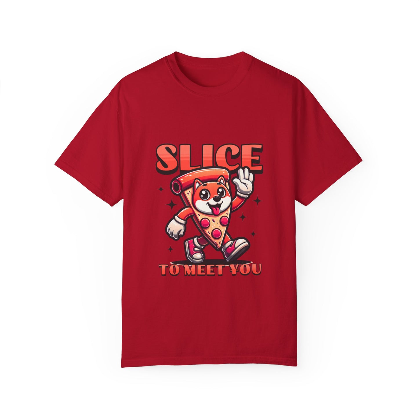 Funny Pizza Slice Unisex T-Shirt - Slice to Meet You