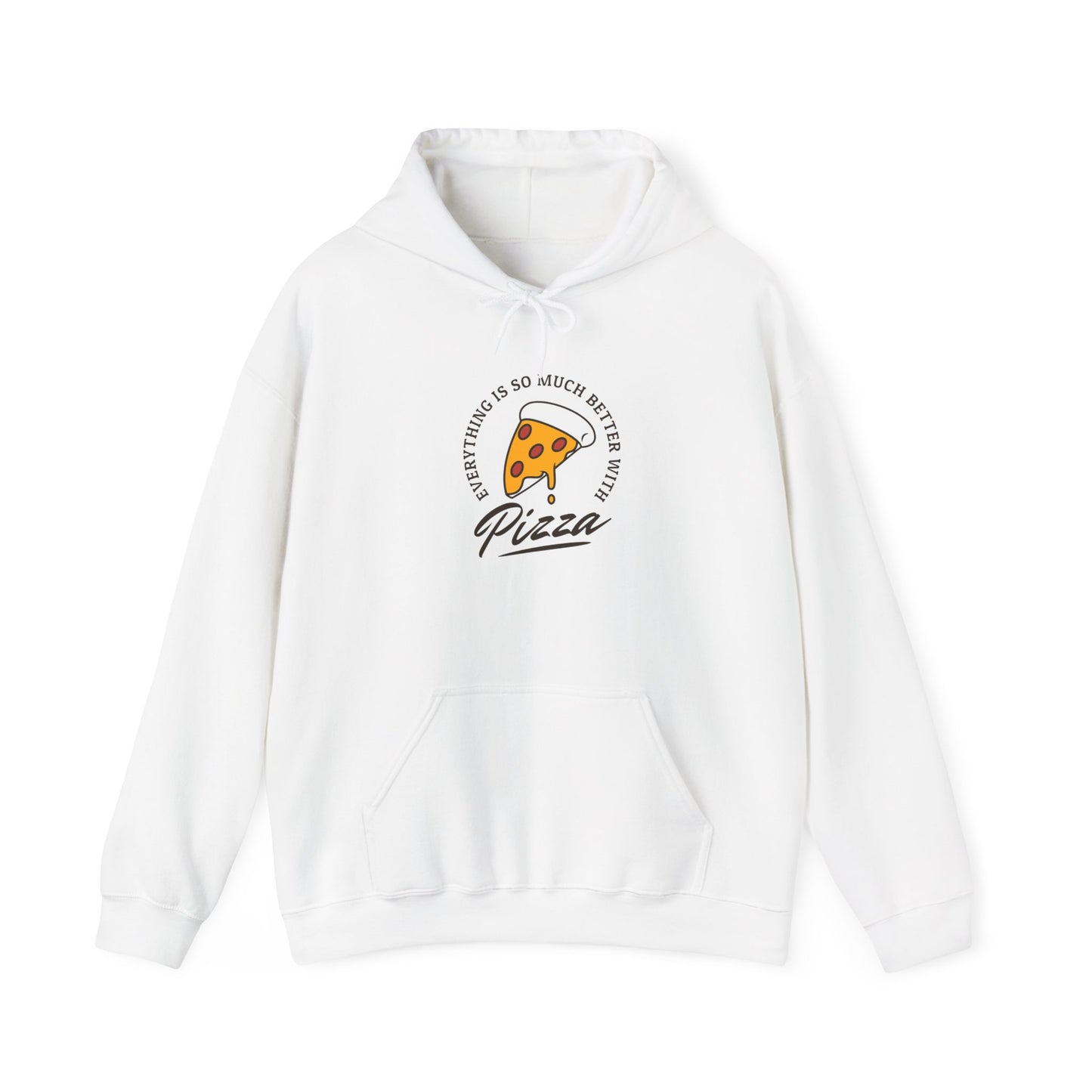Pizza Lover's Unisex Heavy Blend Hoodie - 'Everything is Better with Pizza'