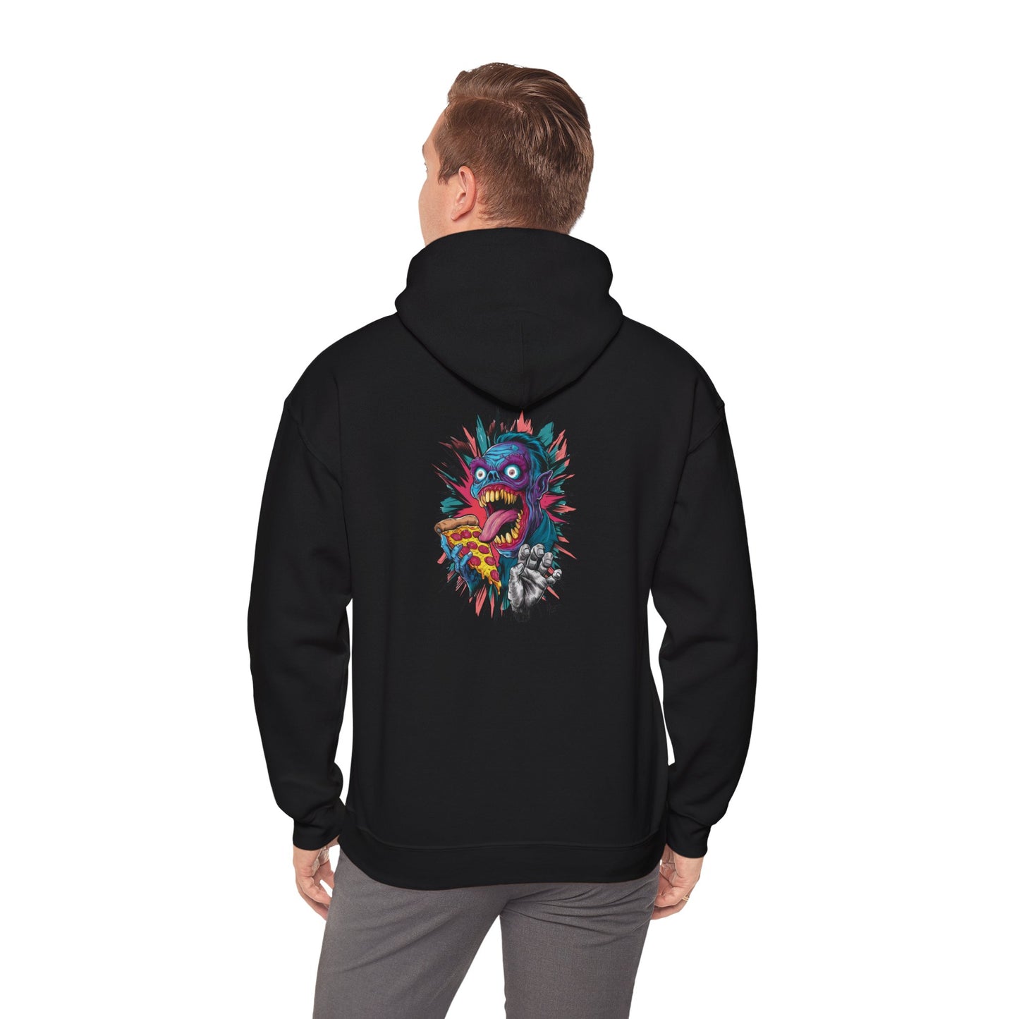Funky Graphic Hoodie, Unisex Heavy Blend™ Sweatshirt With Unique Design, Cozy Streetwear, Casual Gift, Creative Apparel