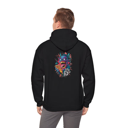 Funky Graphic Hoodie, Unisex Heavy Blend™ Sweatshirt With Unique Design, Cozy Streetwear, Casual Gift, Creative Apparel