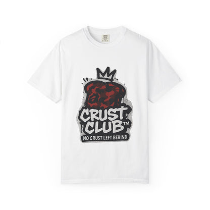 Crust Club T-Shirt, Unisex Garment-Dyed Tee, Fun Foodie Apparel, Casual Wear for Food Lovers, Gifts for Friends