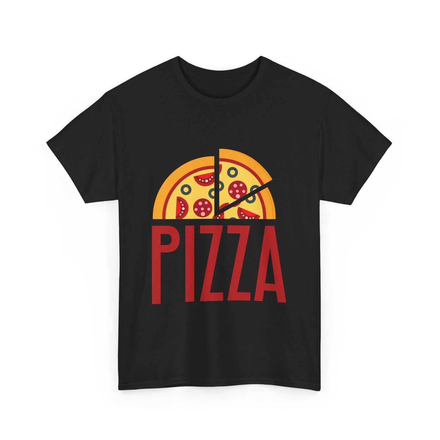 Fun Pizza Slice Unisex Heavy Cotton Tee - Perfect for Food Lovers!