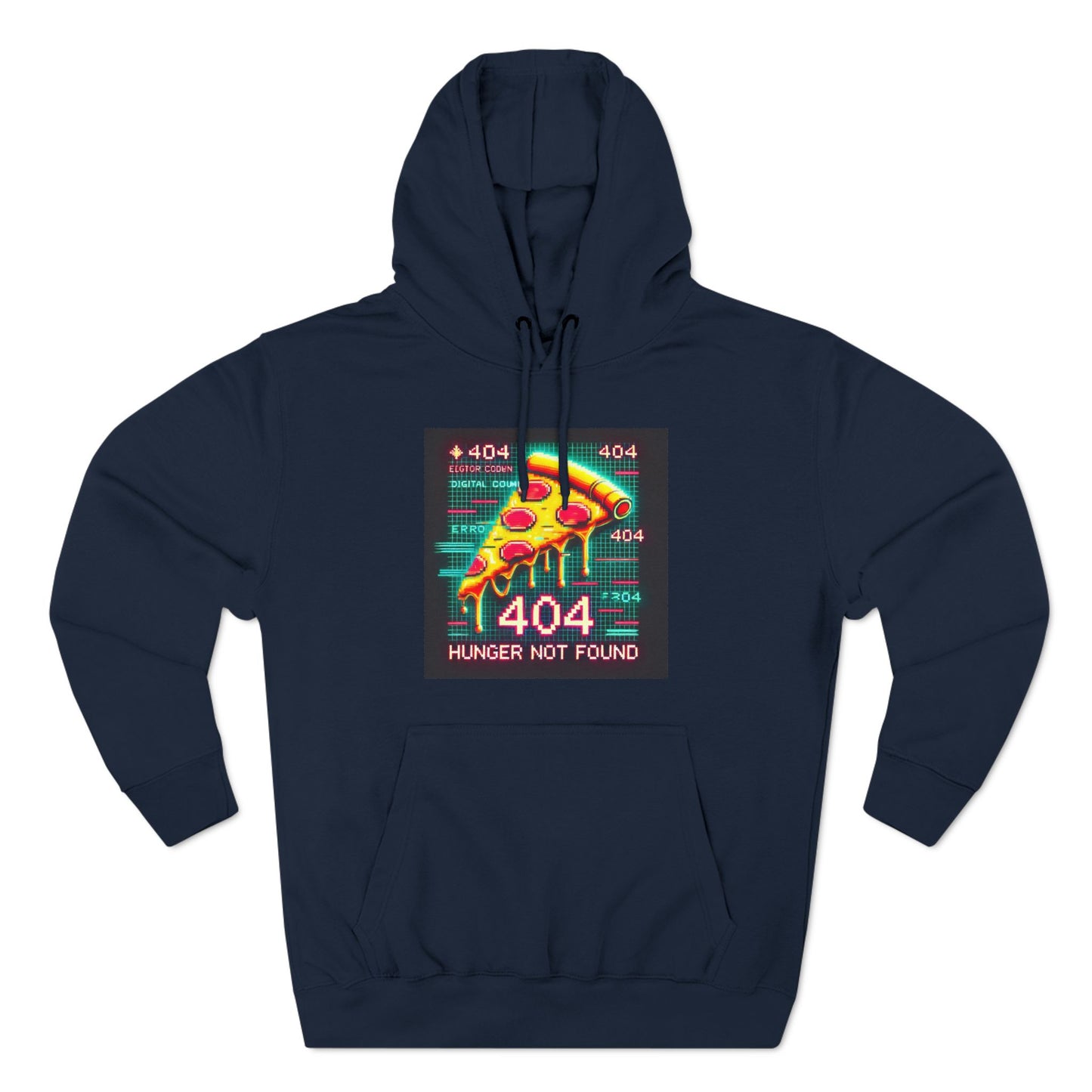 Three-Panel Fleece Hoodie